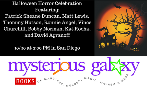 Halloween Event at Mysterious Galaxy 10/30/16